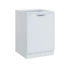 QS - 6D spodní skříňka, 1-dveřová, pravá, 900x600x600, bílá